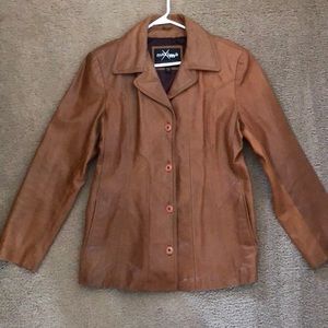 Vintage Wilsons Maxima Brown Leather Jacket Size L